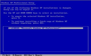 default format for windows xp disk within mac os