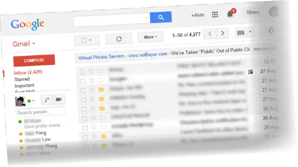 how to update my gmail mail to inbox